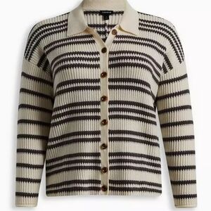 NWT Torrid Collared Button Up Sweater